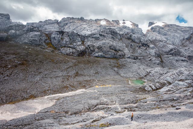 <p>Puncak Jaya is the highest mountain in Indonesia – and its glacier is receding fast</p>