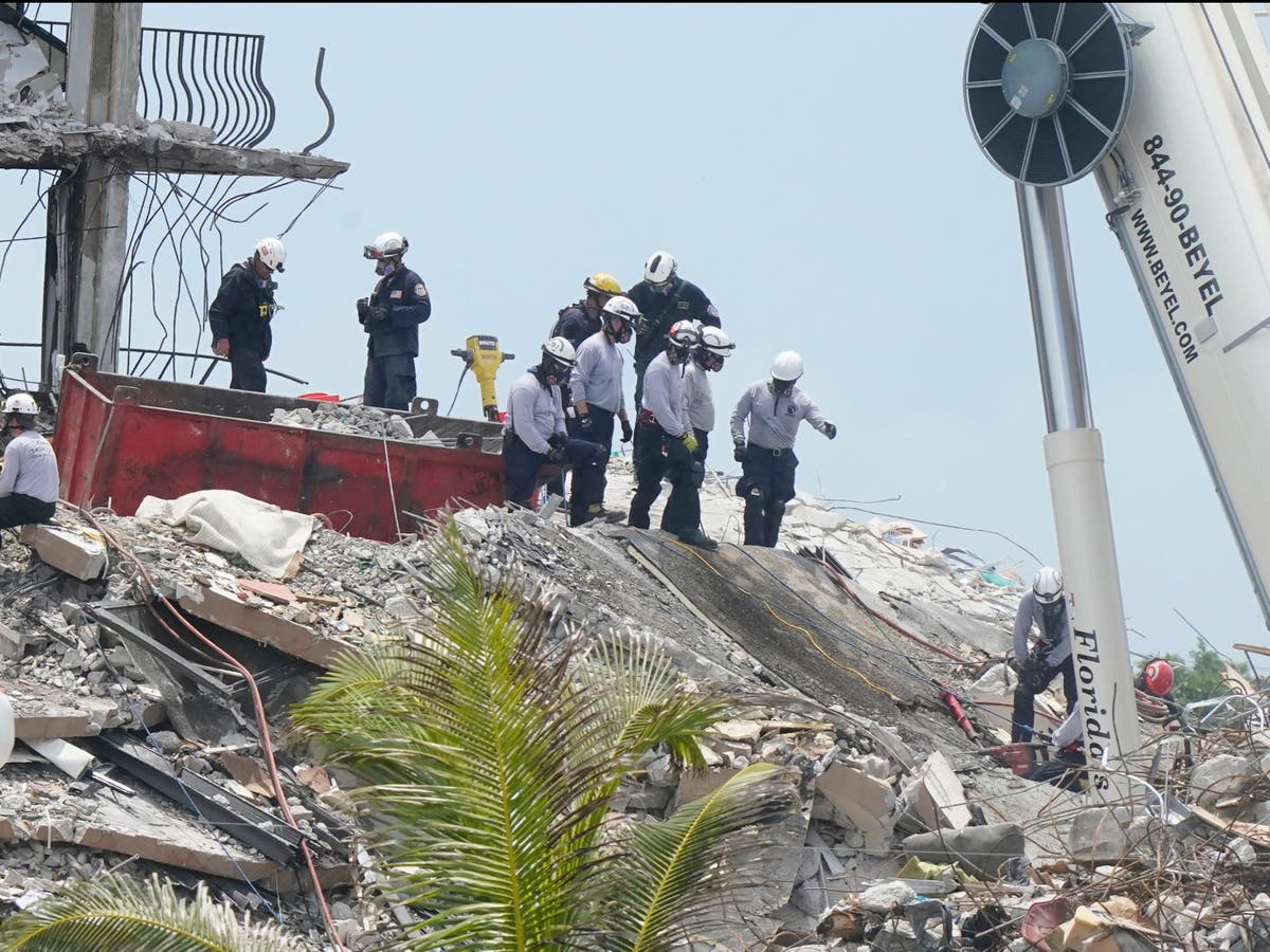 Miami building collapse latest updates: Death toll in Surfside Champlain Towers rises to 12