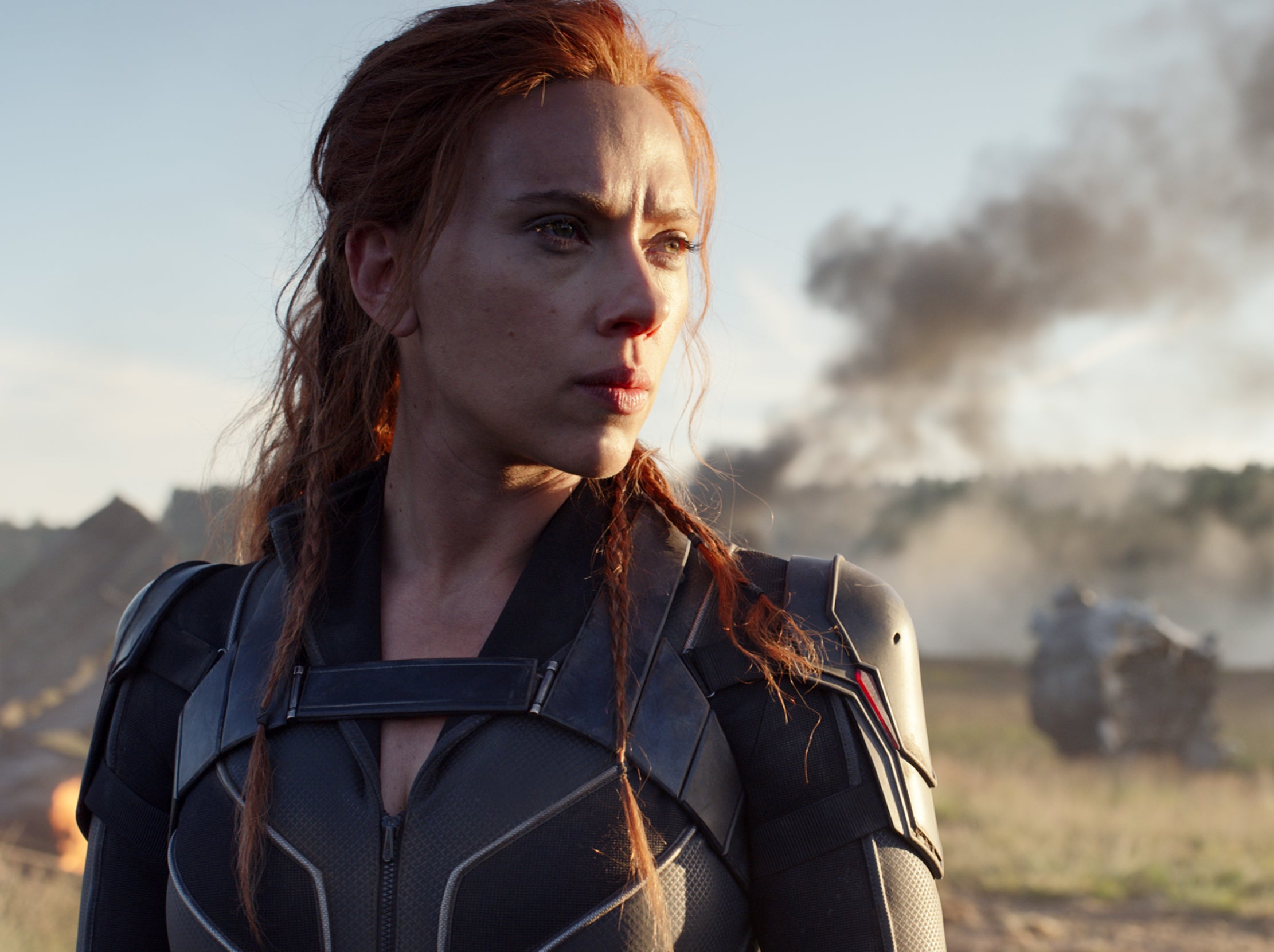 No pose: Scarlett Johansson as Black Widow