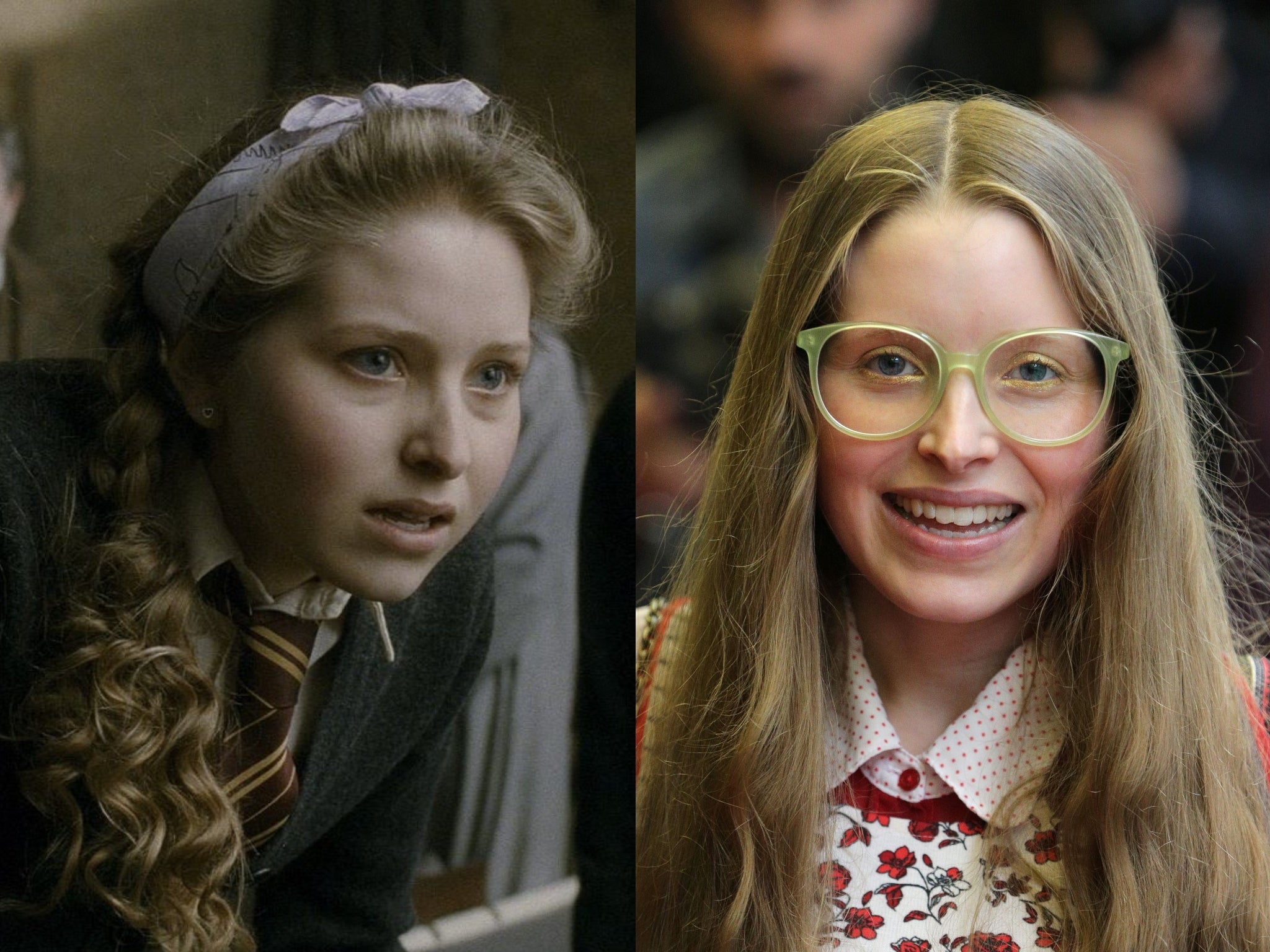 Jessie Cave played the loved-up Gryffindor student in the movies