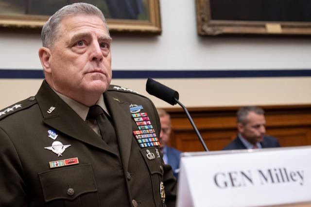 <p>General Milley was appointed chair of the Joint Chiefs of Staff in 2019</p>