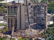 Photos show extent of devastation at Miami condo collapse
