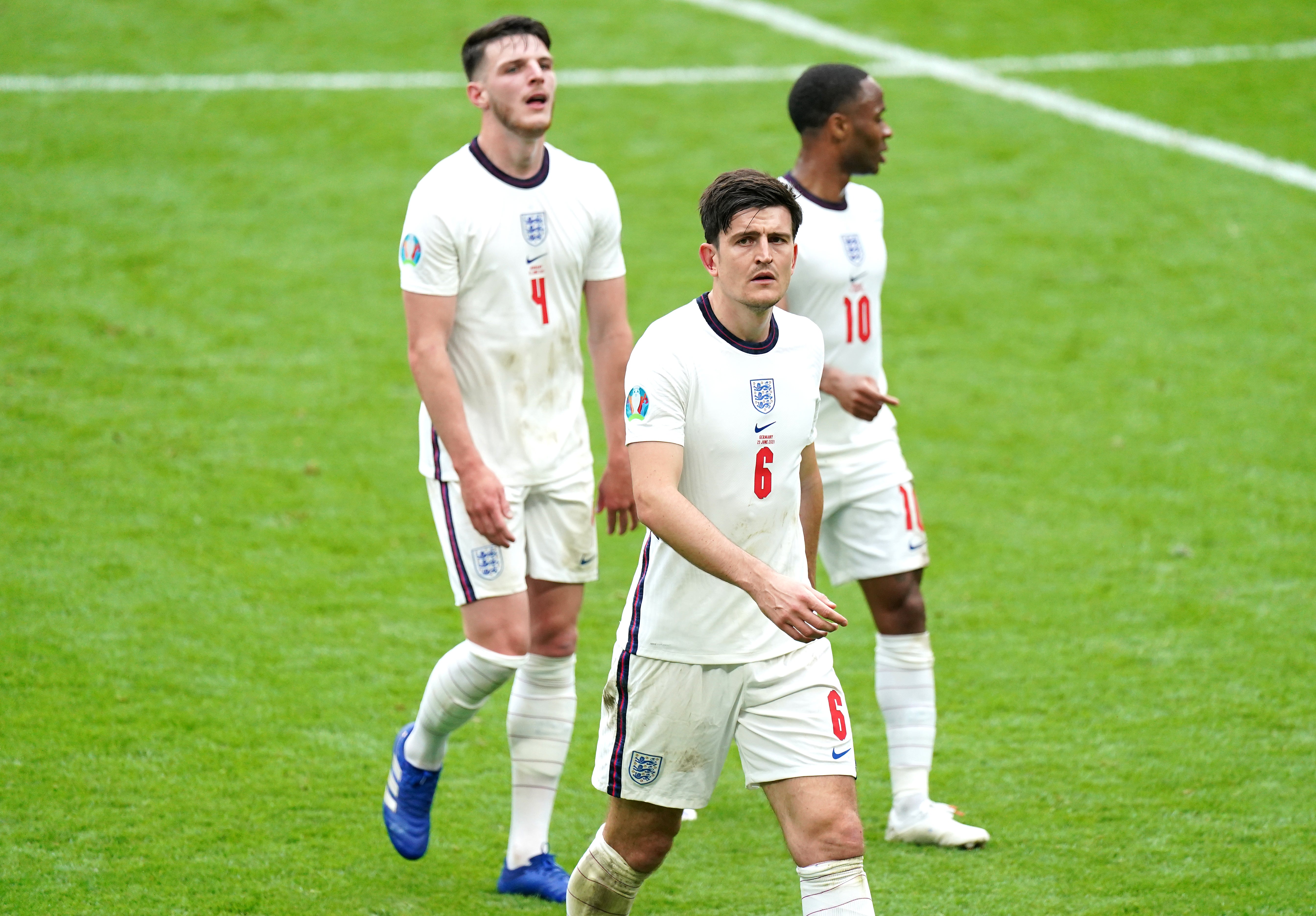 England head into the tunnel with the score goalless at half-time