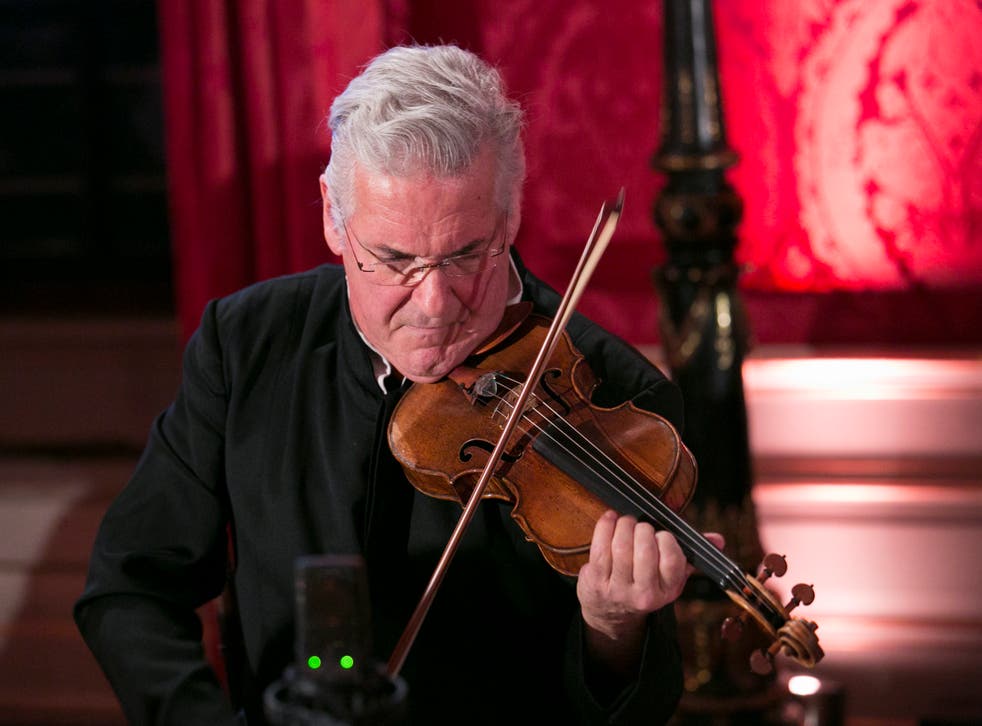<p>Pinchas Zukerman performs at the British Friends’ Of The IPO 80th Anniversary Celebration at Kensington Palace on 28 February, 2016 in London, England. </p>