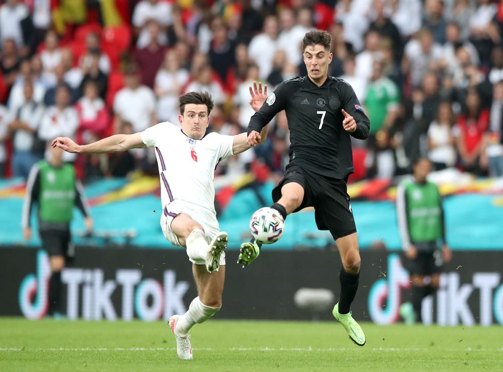 <p>Harry Maguire starred in England's win</p>