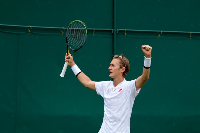 <p>Sebastian Korda defeated 15th Alex De Minaur on his Wimbledon debut</p>
