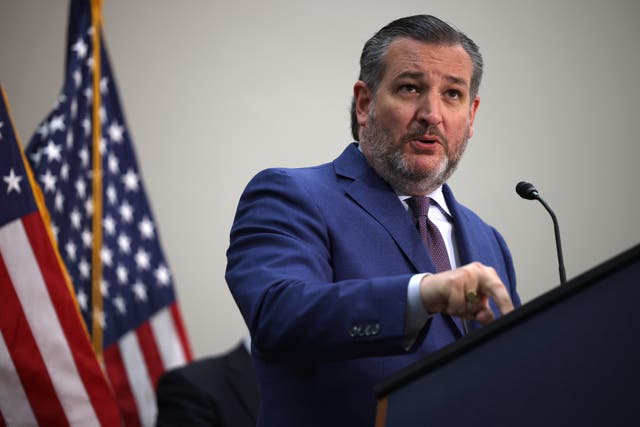 <p>File image of Ted Cruz during a news in May in Washington, DC</p>