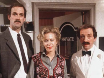 John Cleese, 36 when he first played Basil Fawlty