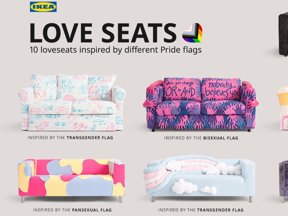 ‘Odd corporate robotic pride couches’ Social media users mock Ikea’s