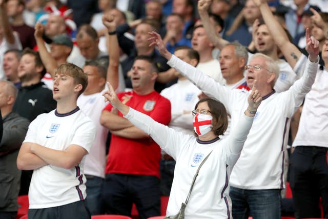 England fans cheered on the team at Wembley for the Germany game, but support is set to be limited to expatriates for the quarter-final in Rome