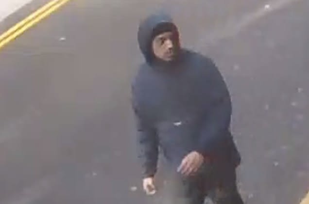 An image of the man police want to speak to in connection with the incident