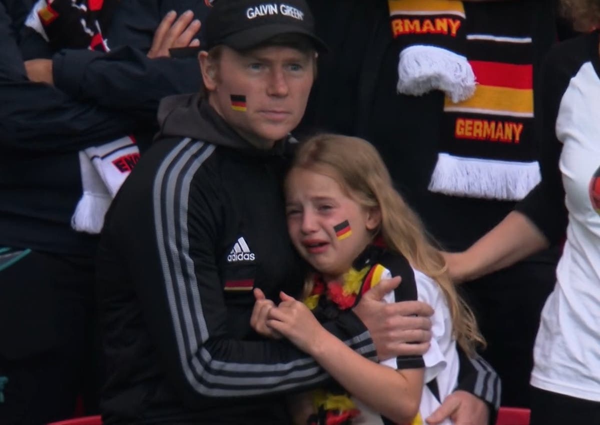 Euro 2021: Disgust after crying young German fan attacked online ...