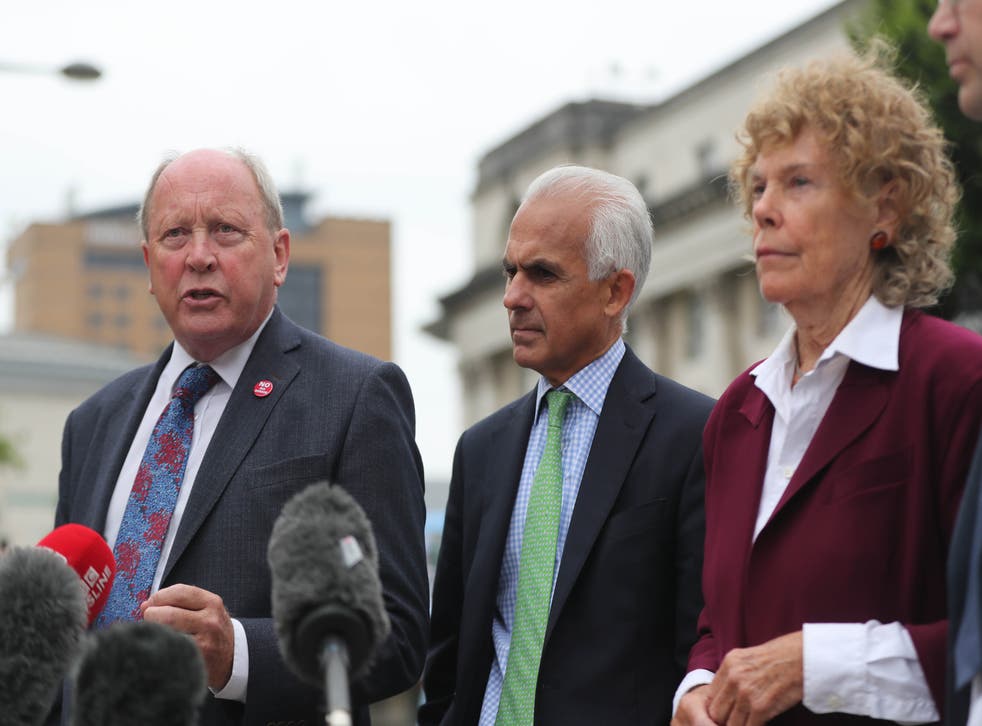 <p>Ben Habib, centre, joined an application for a judicial review  of the Protocol </p>