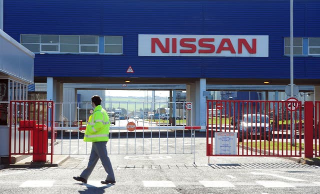 Nissan's factory in Sunderland (Owen Humphreys/PA)