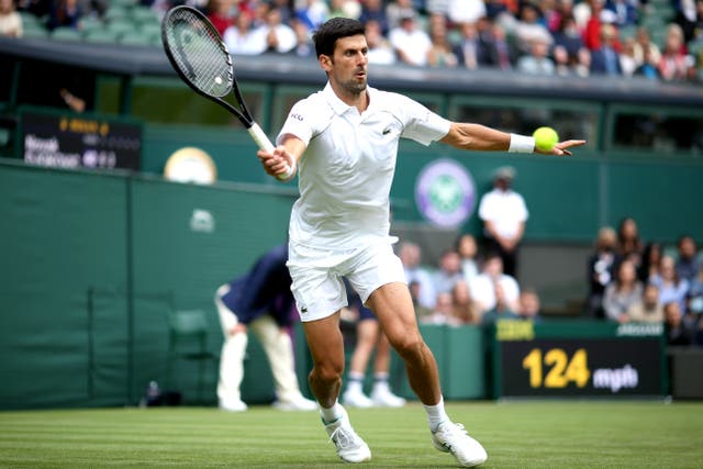 <p>Novak Djokovic eased through to the third round at Wimbledon</p>