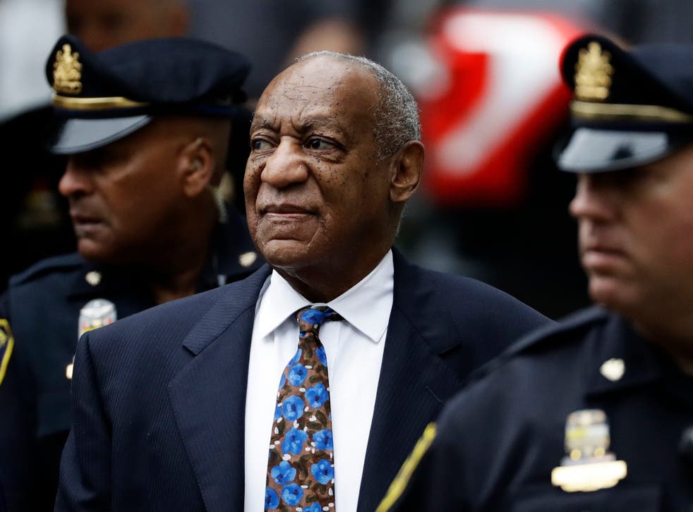 <p>Bill Cosby arrives for his sentencing hearing at the Montgomery County Courthouse, in Norristown, Pennsylvania, on 24 September 2018</p>