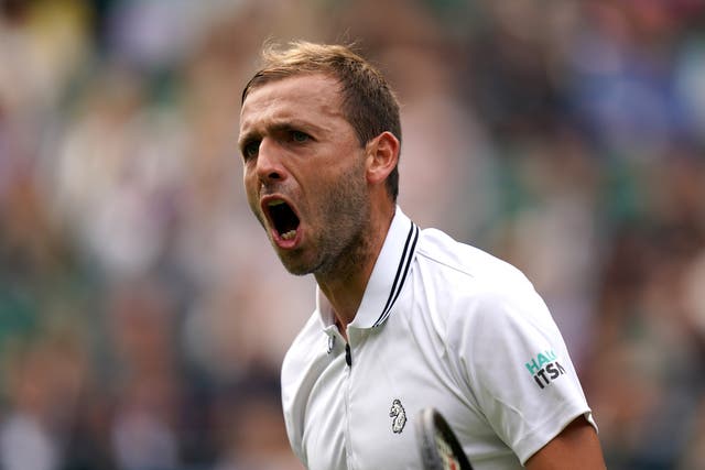 <p>Dan Evans was in fine form as he booked his place in the third round of Wimbledon</p>