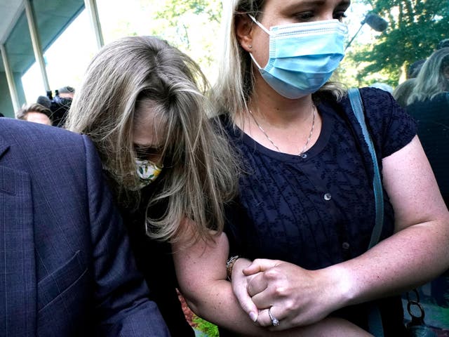 <p>Allison Mack arriving at Brooklyn Federal Courthouse </p>