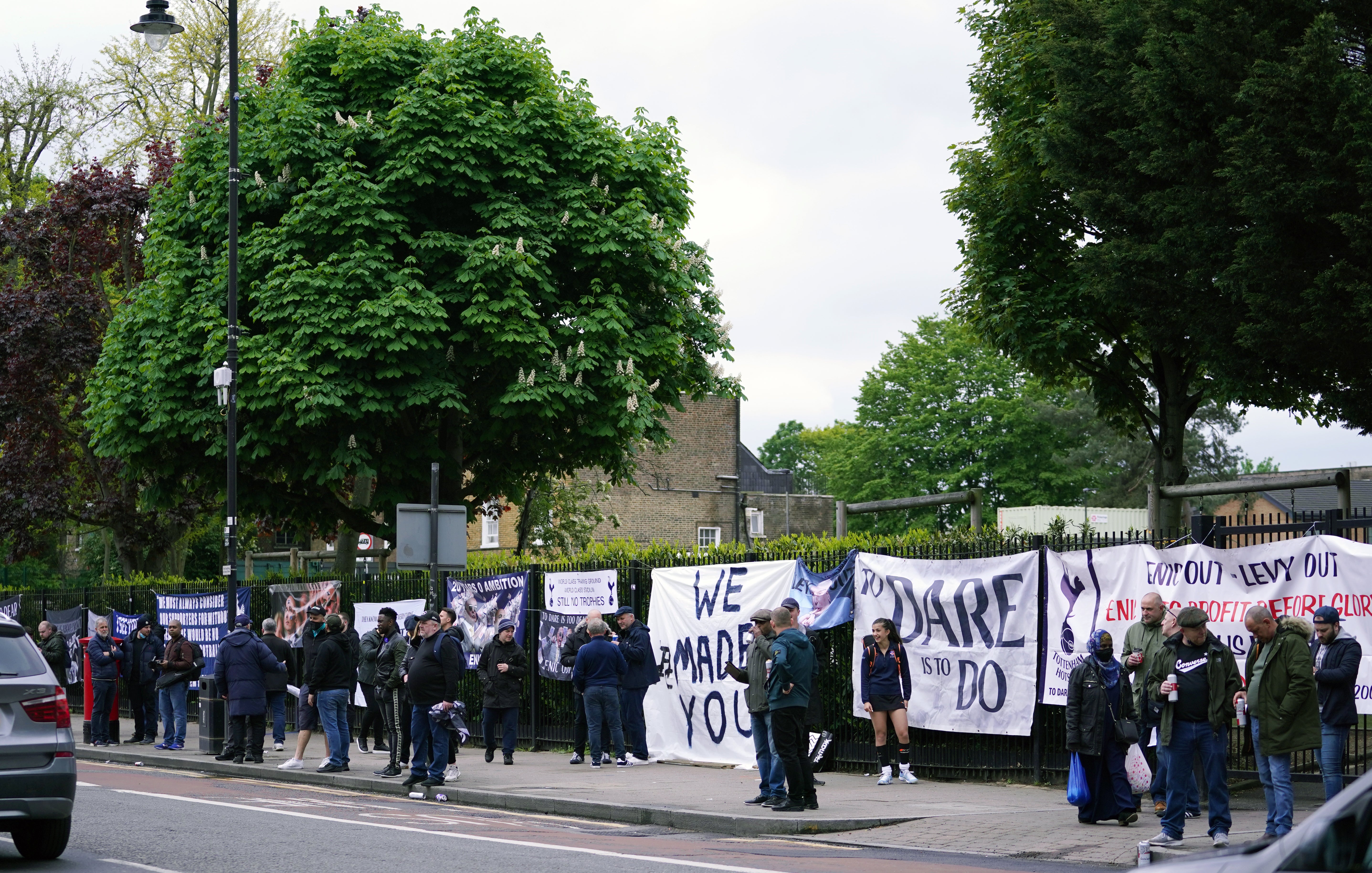 Tottenham fans protested against chairman Daniel Levy and the club's owners last season