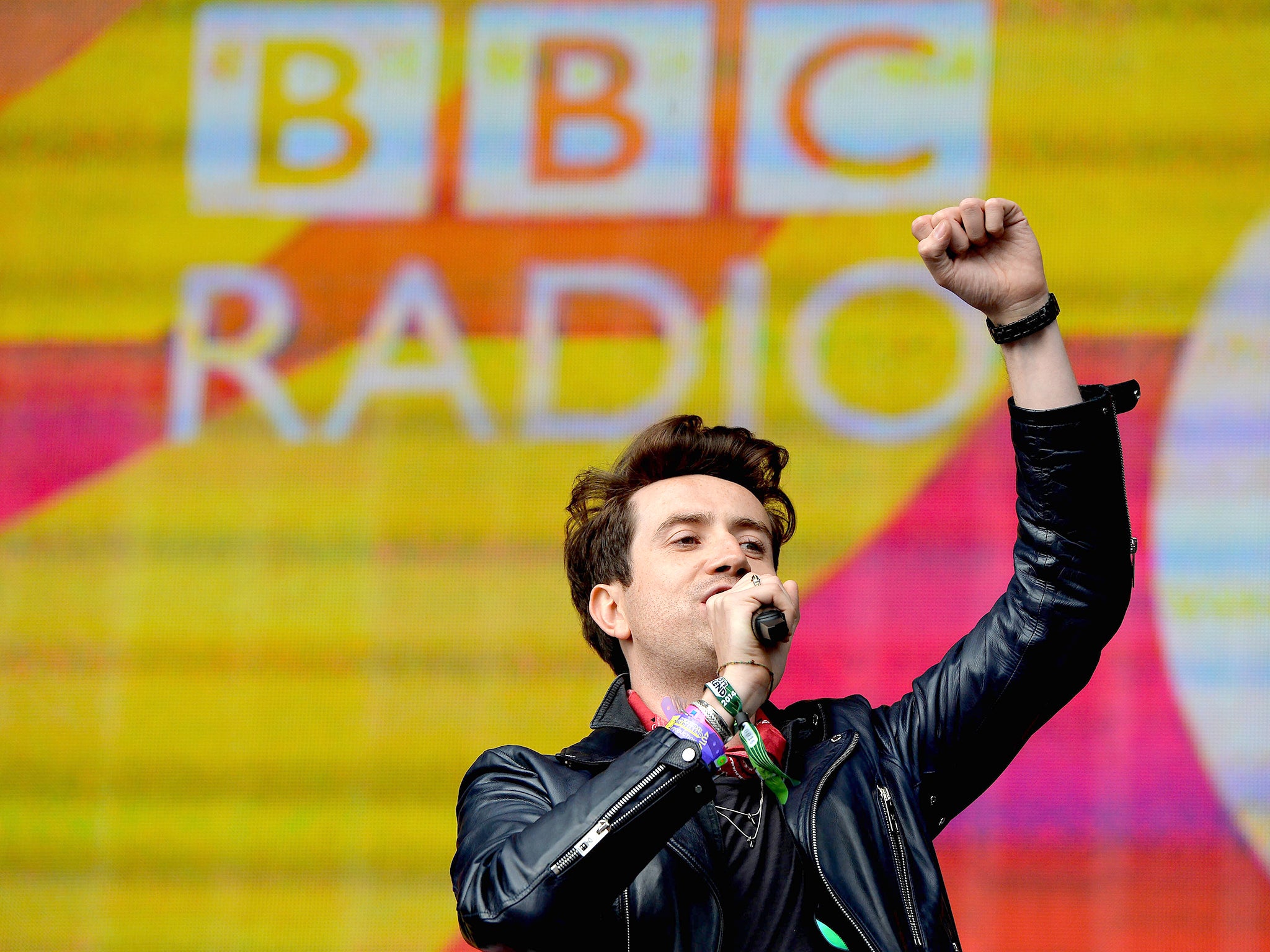Nick Grimshaw during Radio 1’s Big Weekend in 2014