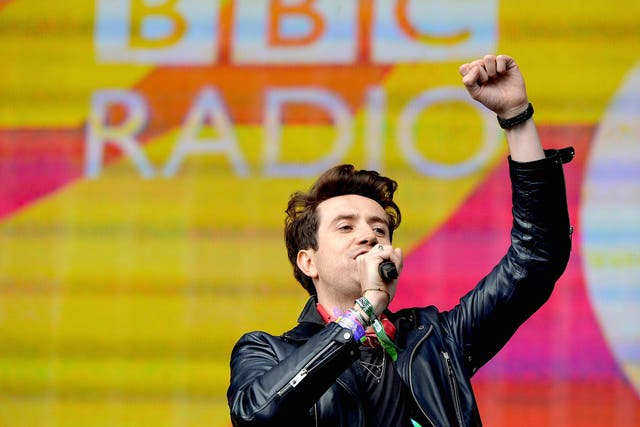 <p>Nick Grimshaw during Radio 1’s Big Weekend in 2014</p>