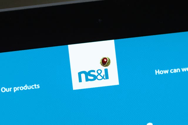 NS&I logo on a tablet