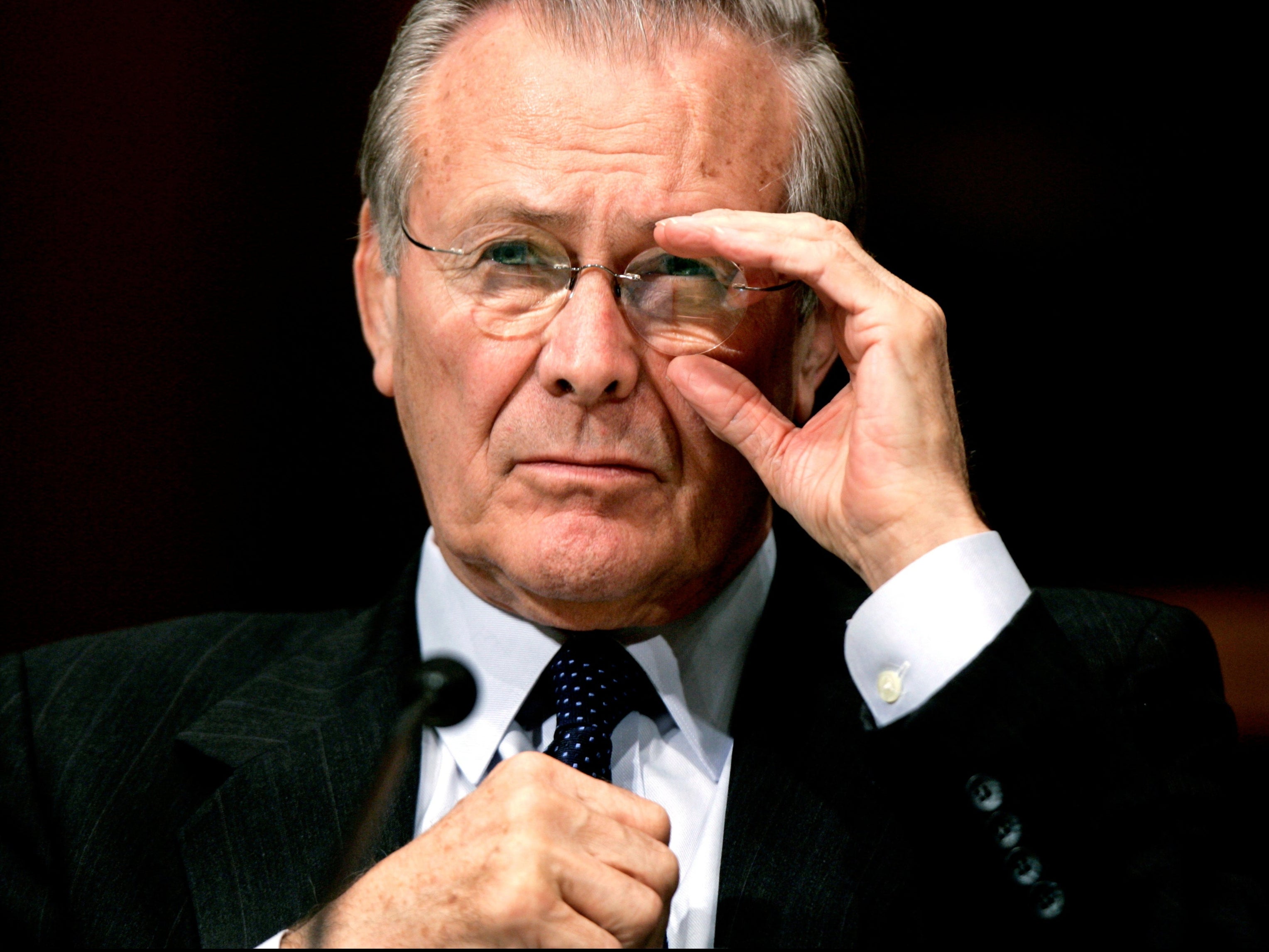 US Secretary of Defense Rumsfeld