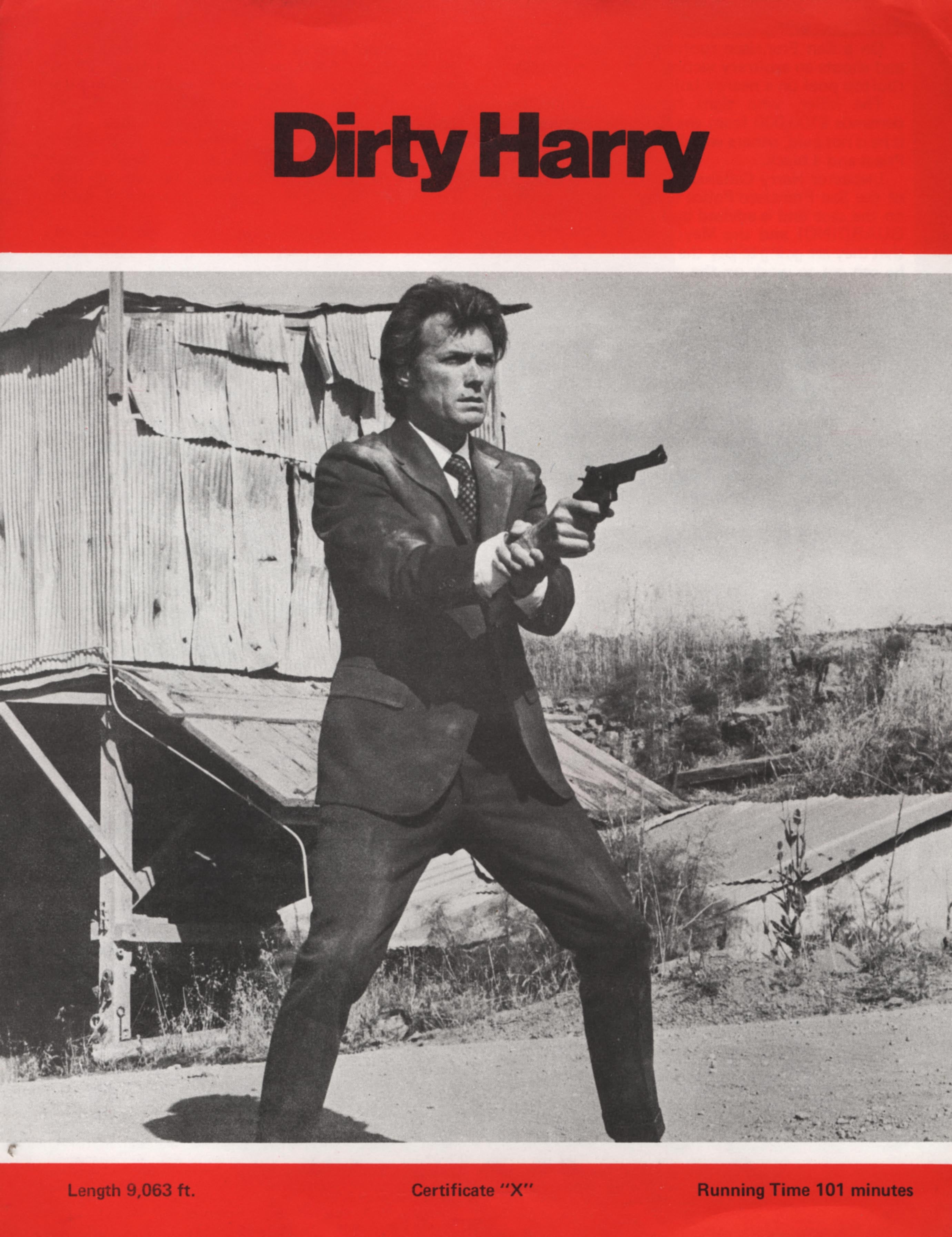 Clint Eastwood in the ‘Dirty Harry’ poster