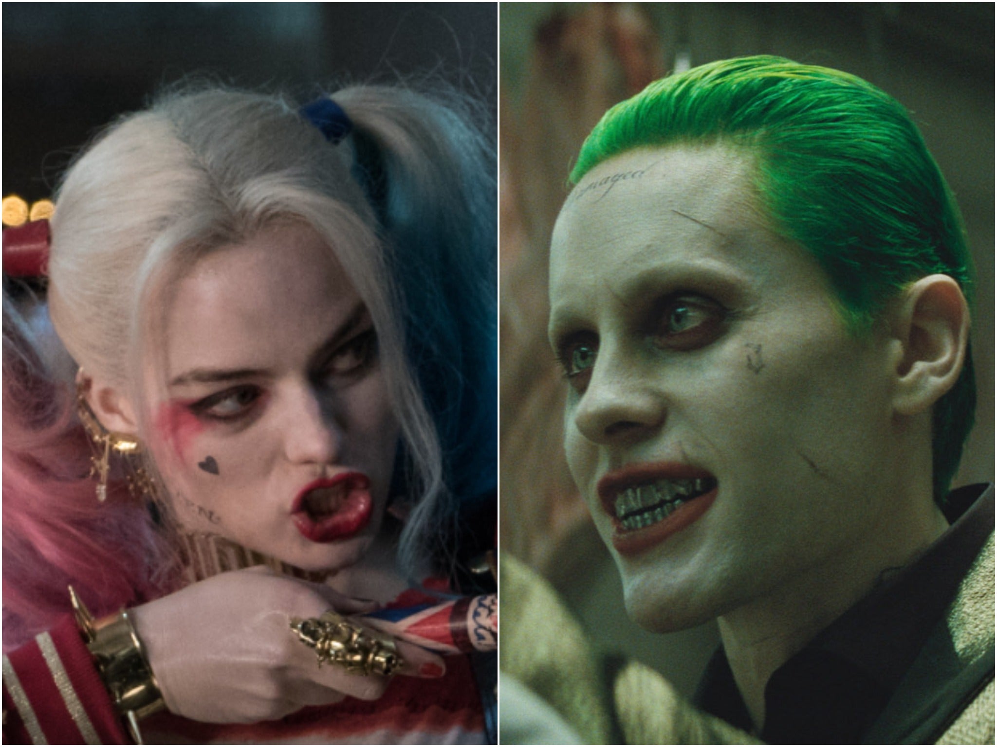 <p>Margot Robbie and Jared Leto</p>