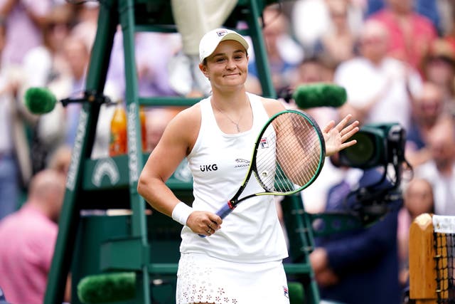<p>Ashleigh Barty is through to the third round at Wimbledon</p>