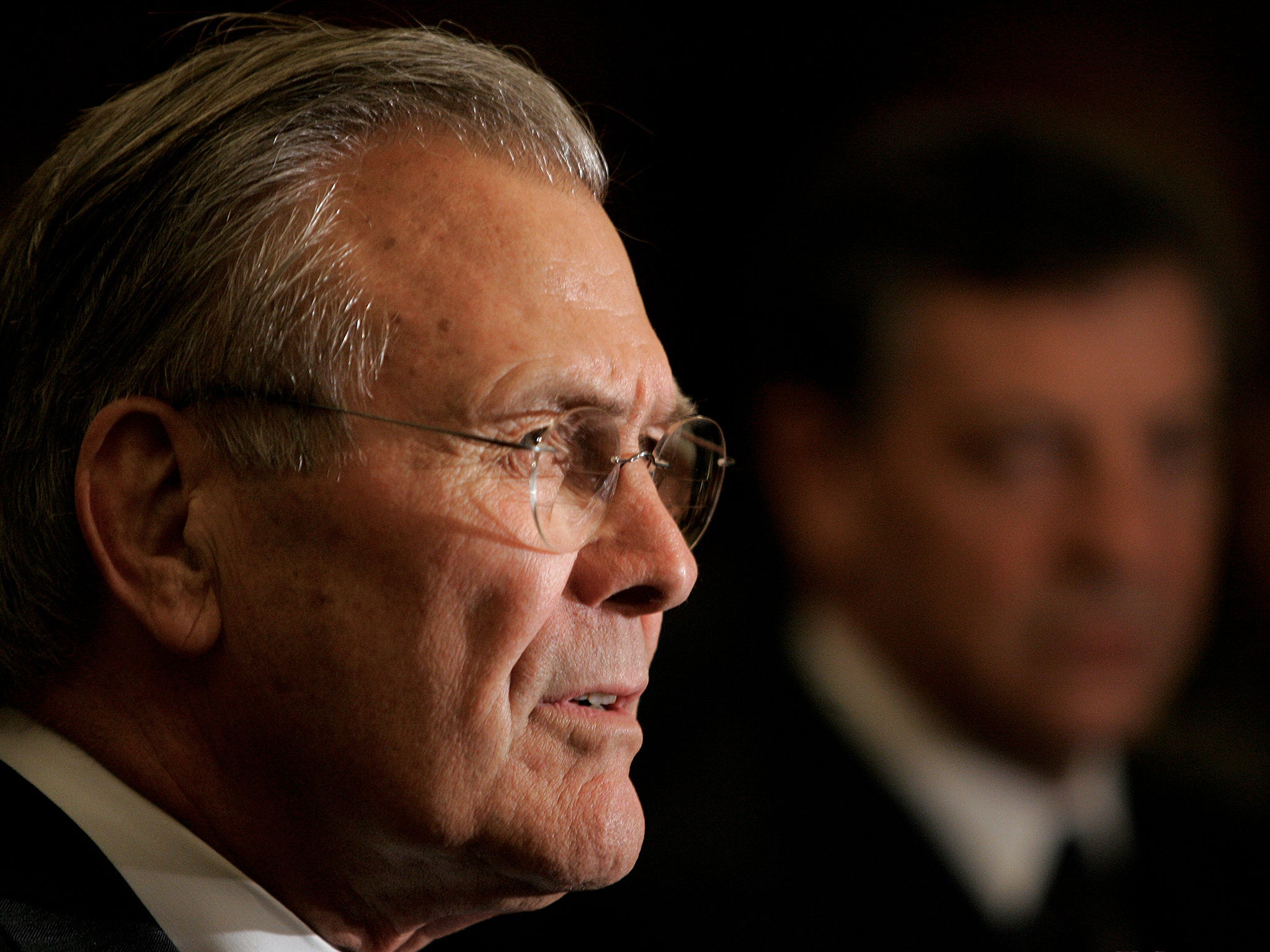 Bush praised Rumsfeld as ‘a man of intelligence, integrity, and almost inexhaustible energy’