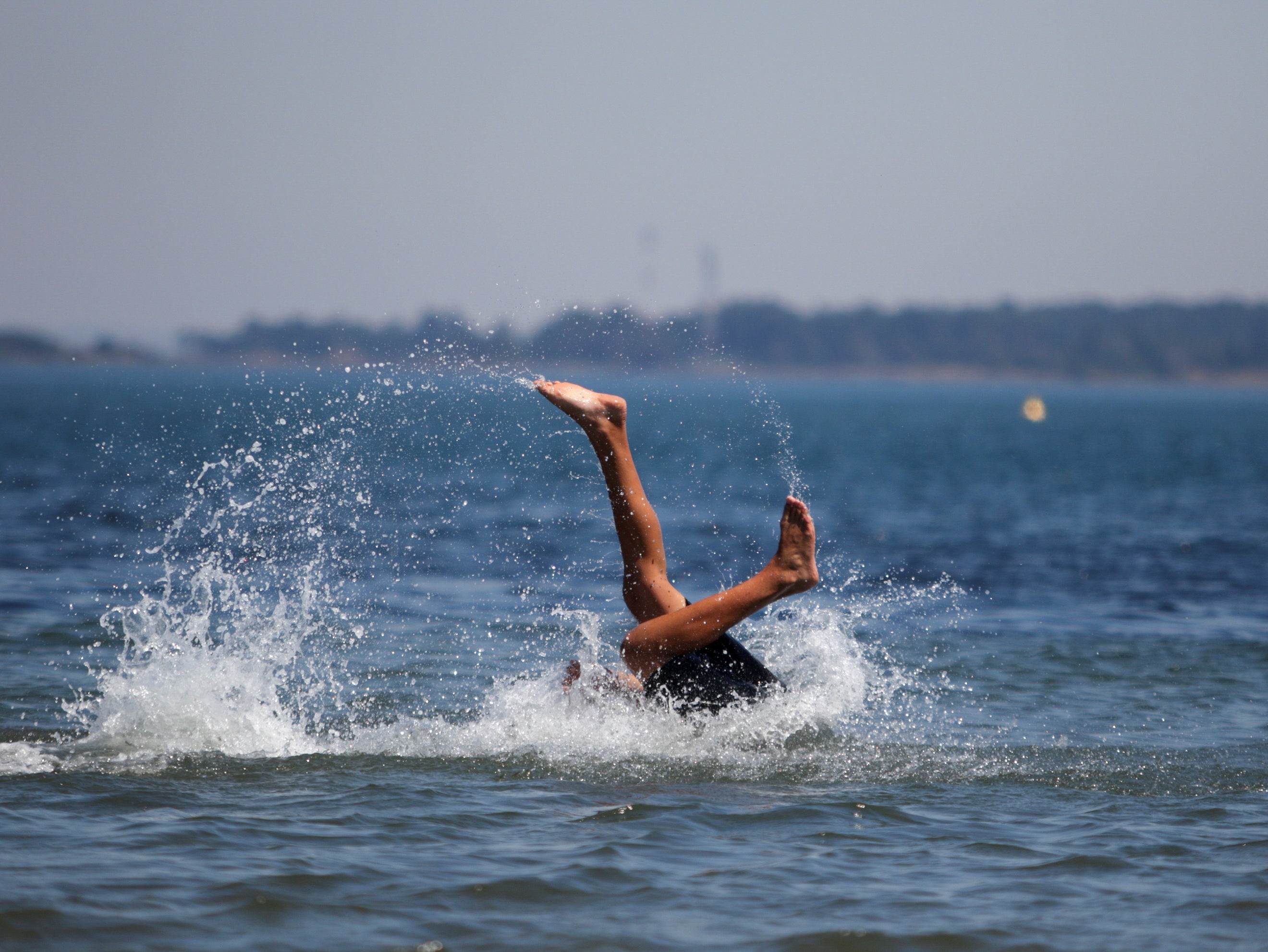 People took to the sea in British Colombia