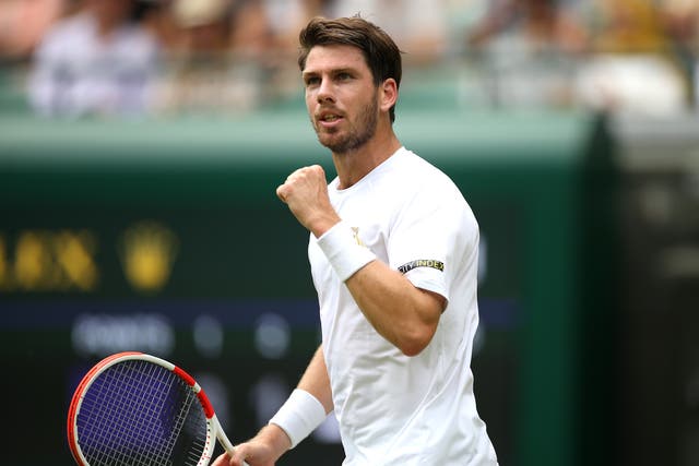 <p>Cameron Norrie in action</p>