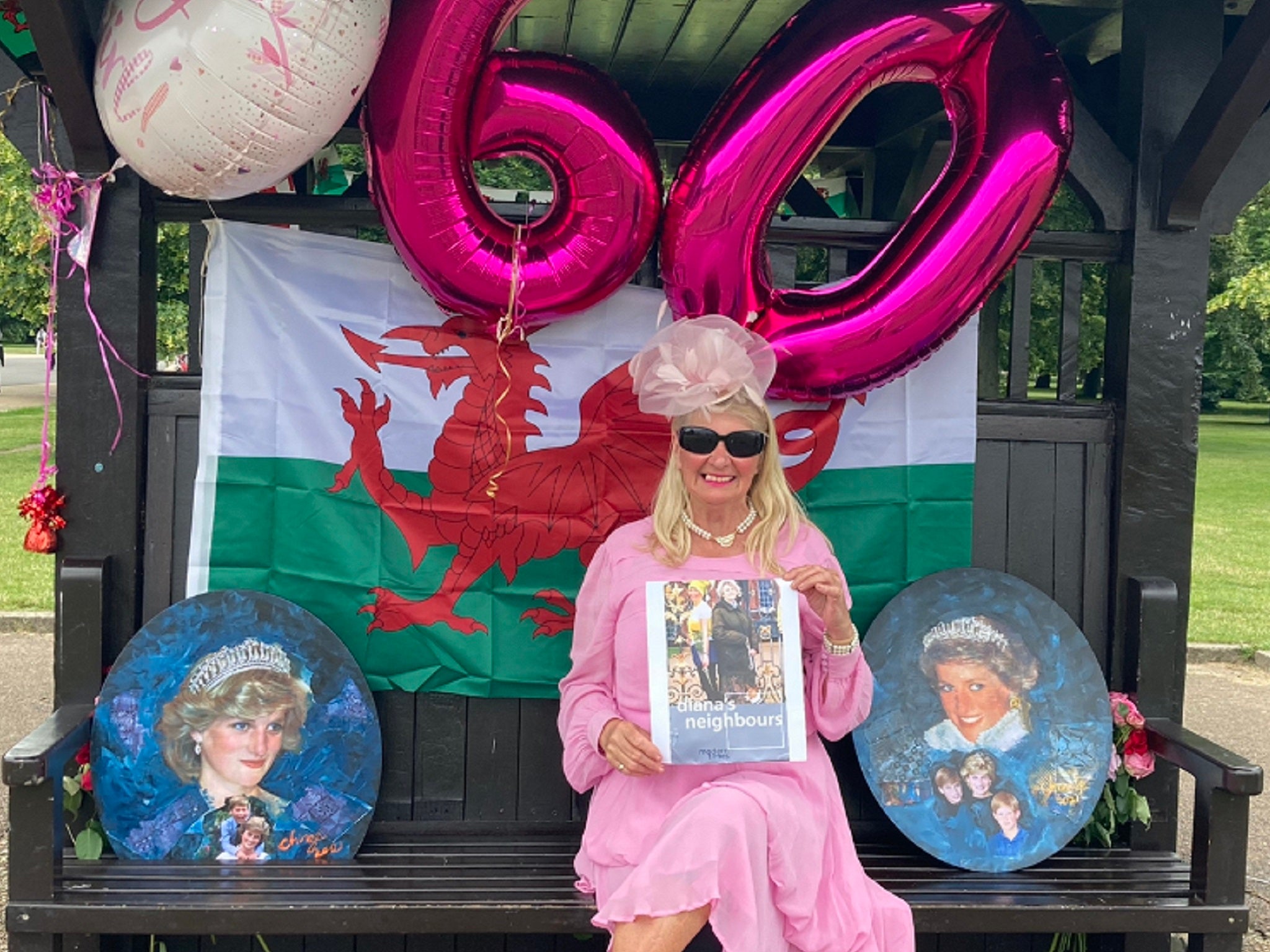 <p>Anne Daley, from Cardiff, travelled to Kensington, in London, on what would have been Diana’s 60th birthday</p>