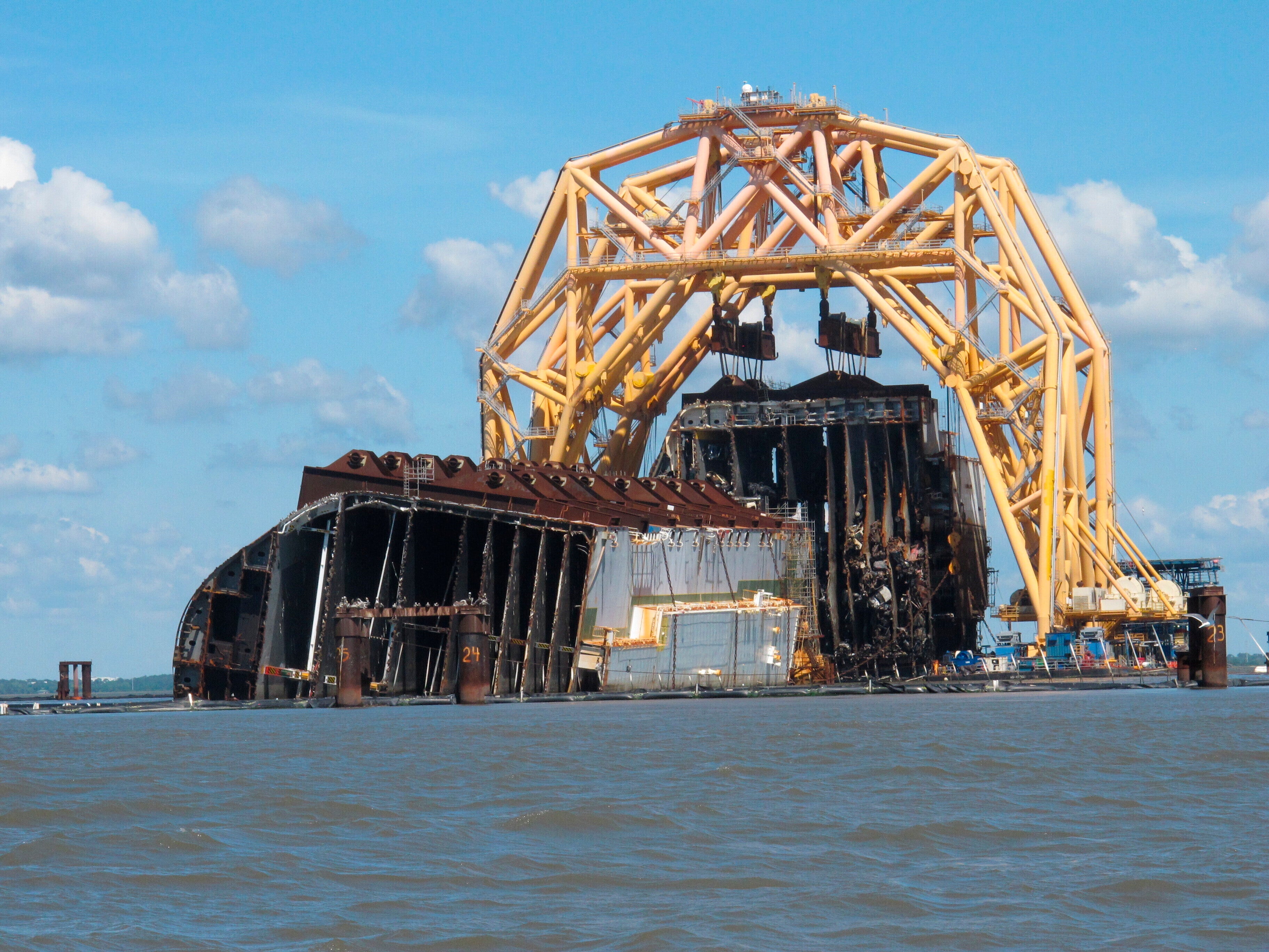 Overturned Cargo Ship-Georgia