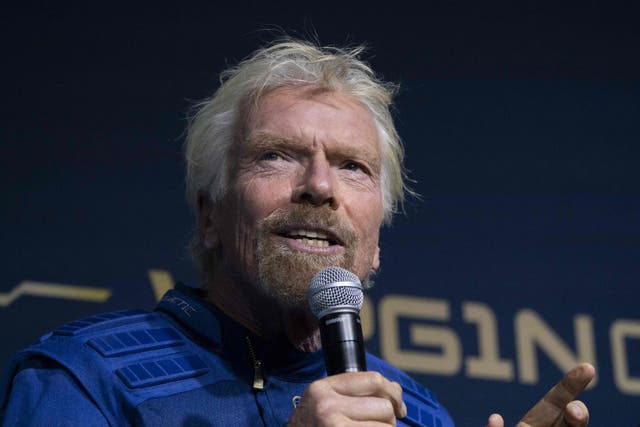 <p>Virgin Group founder Sir Richard Branson will go into orbit this month</p>
