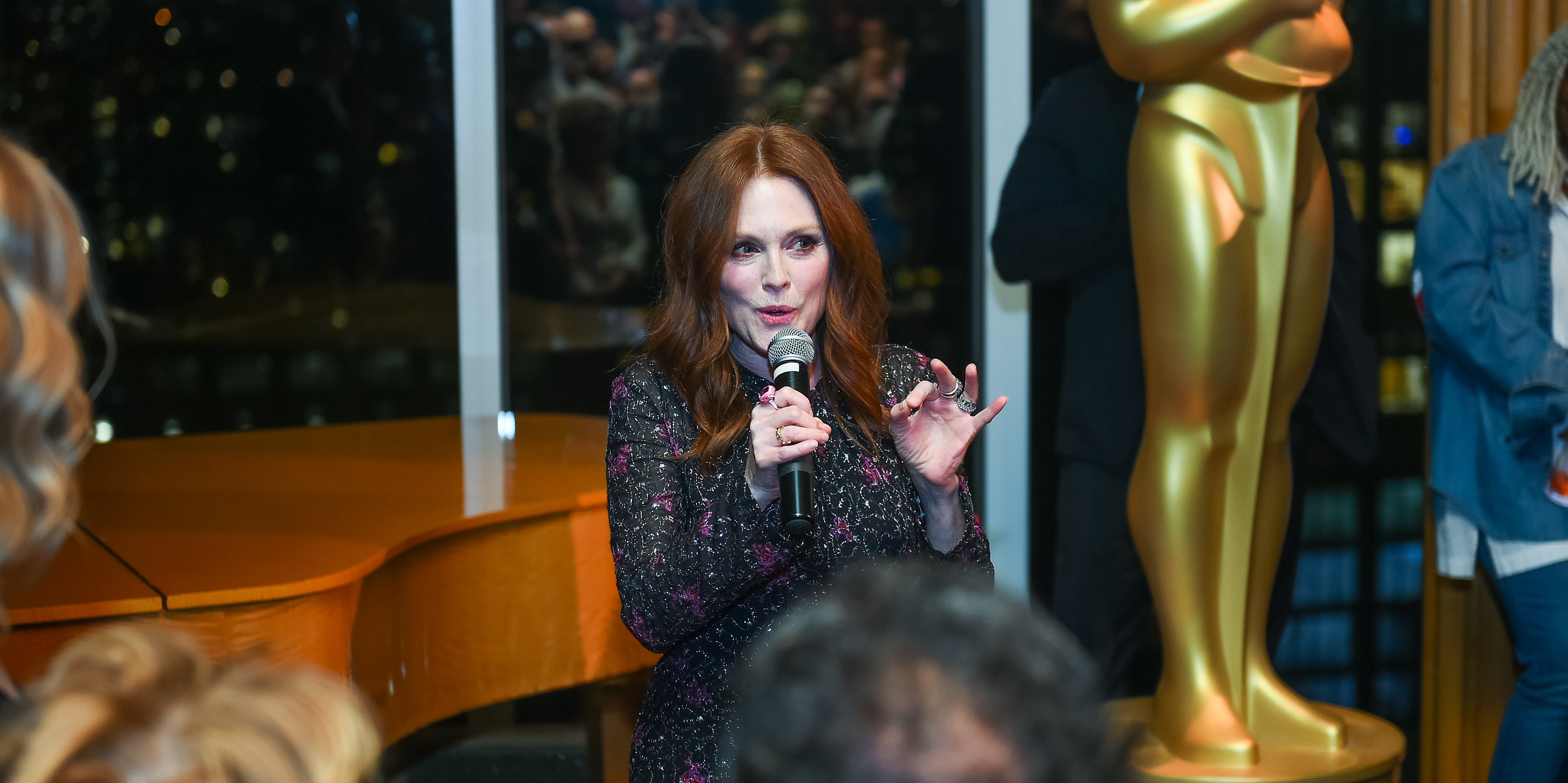<p>File image: Julianne Moore attends The Academy Of Motion Picture Arts & Sciences party in 2019 </p>