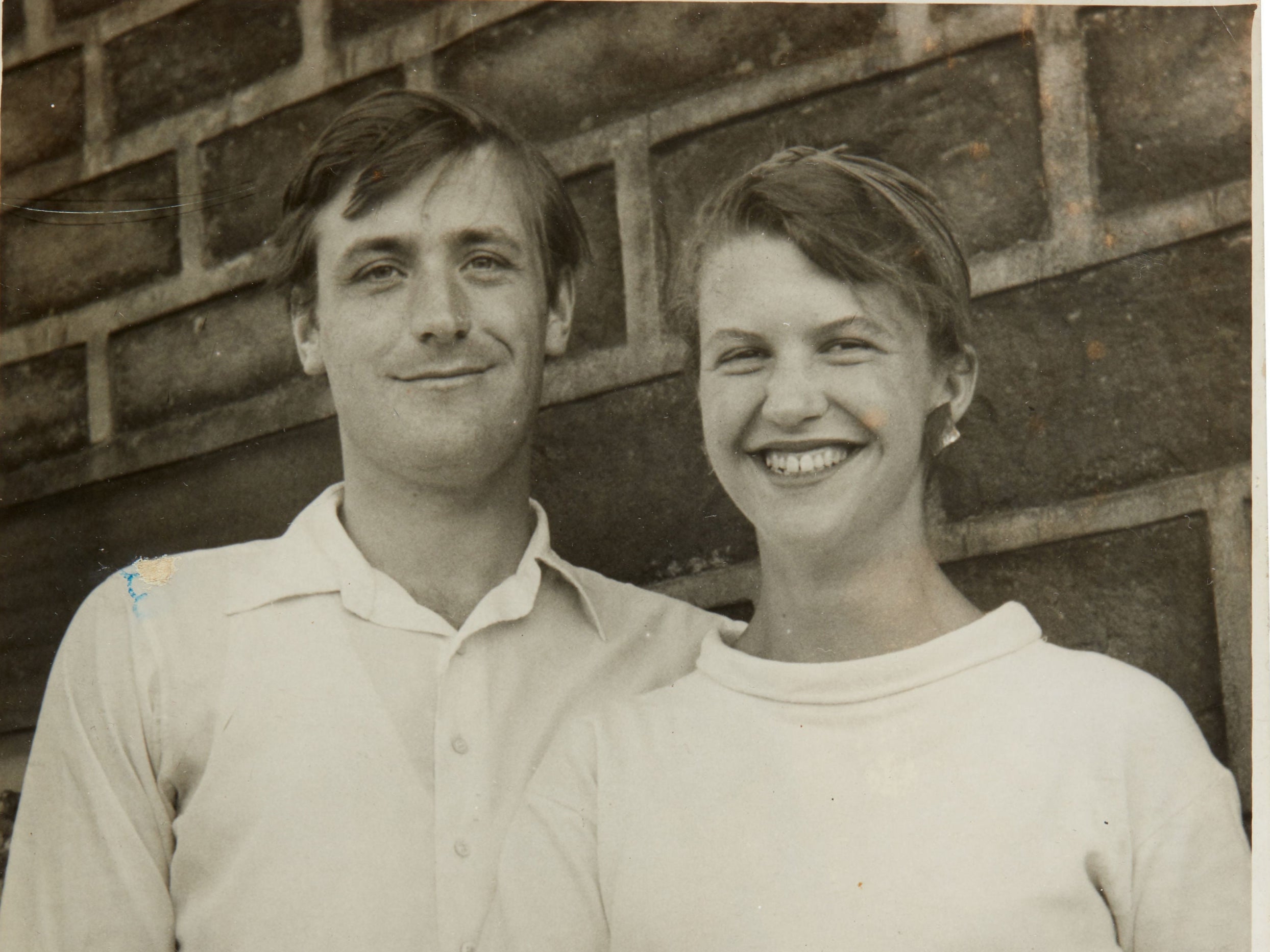 Undated photo of poets Ted Hughes and Sylvia Plath