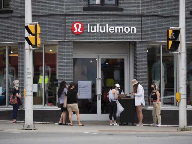 <p>Lululemon store in Canada</p>