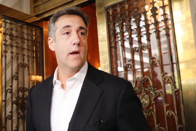 <p>Michael Cohen, the former personal attorney to President Donald Trump, prepares to speak to the media before departing his Manhattan apartment for prison on 6 May, 2019 in New York City. Cohen has said the charges against the Trump Organization and its CFO are just the ‘tip of the iceberg’.</p>