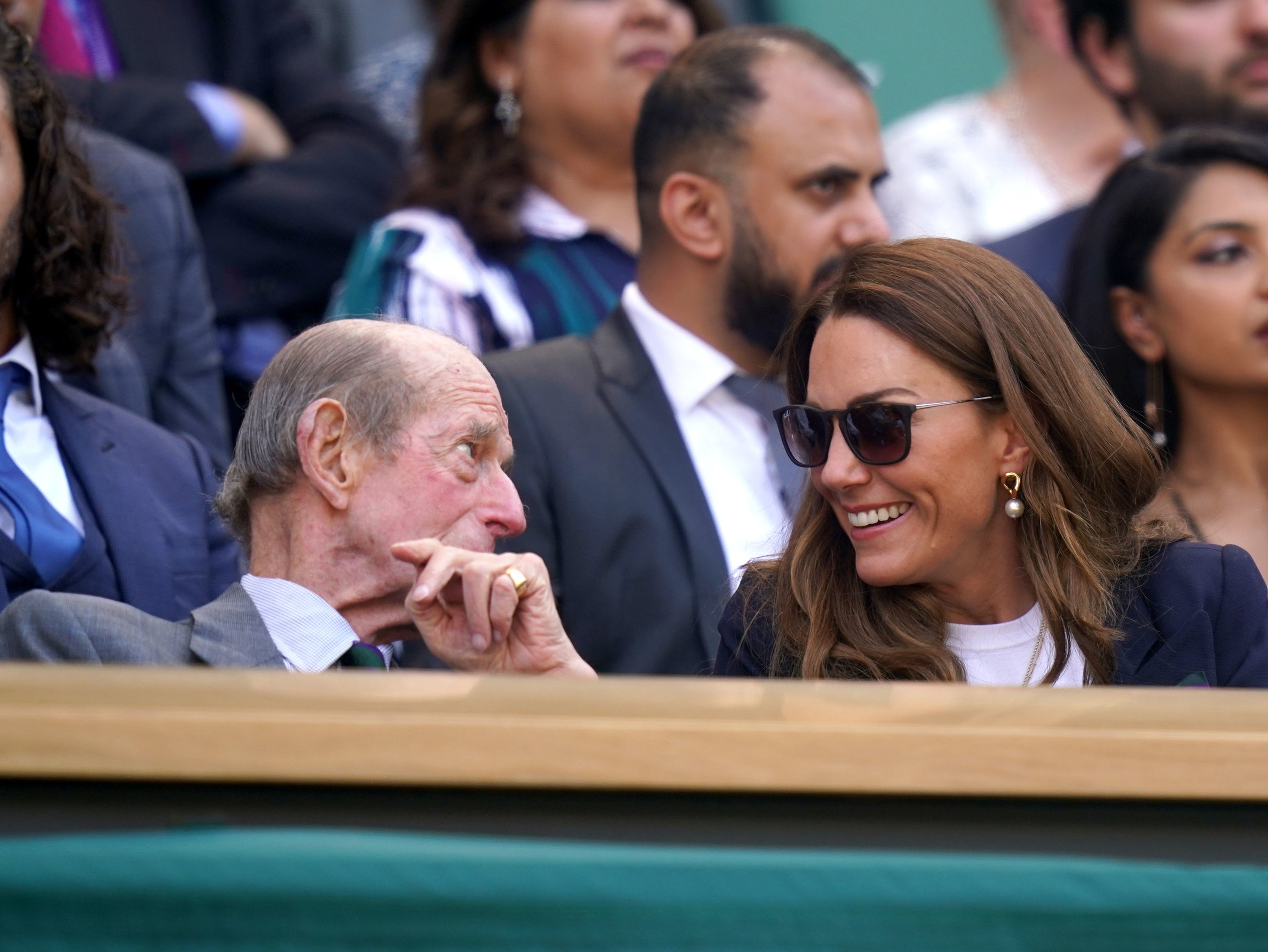 The Duchess of Cambridge and the Duke of Kent