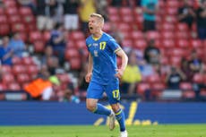 Ukraine need ‘game of their lives’ to beat England, Oleksandr Zinchenko admits