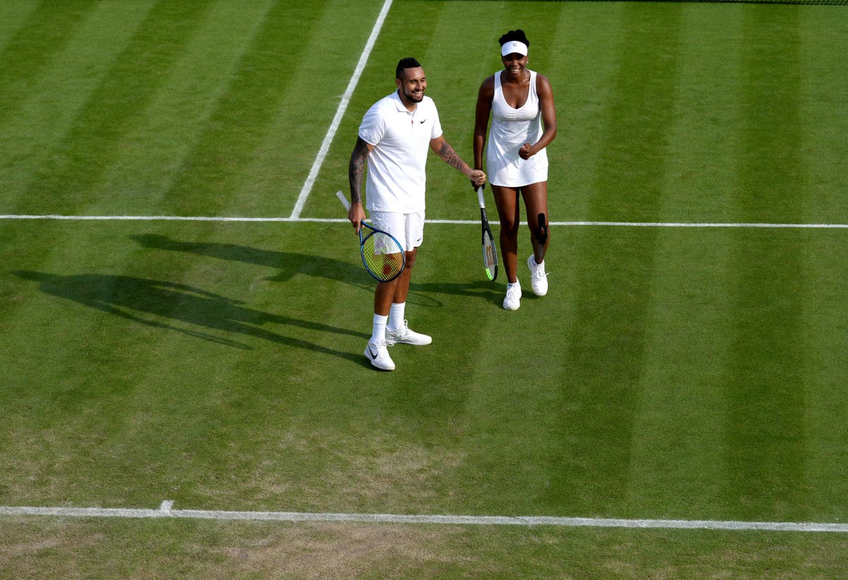 Nick Kyrgios gets code violation for swearing during win with Venus Williams