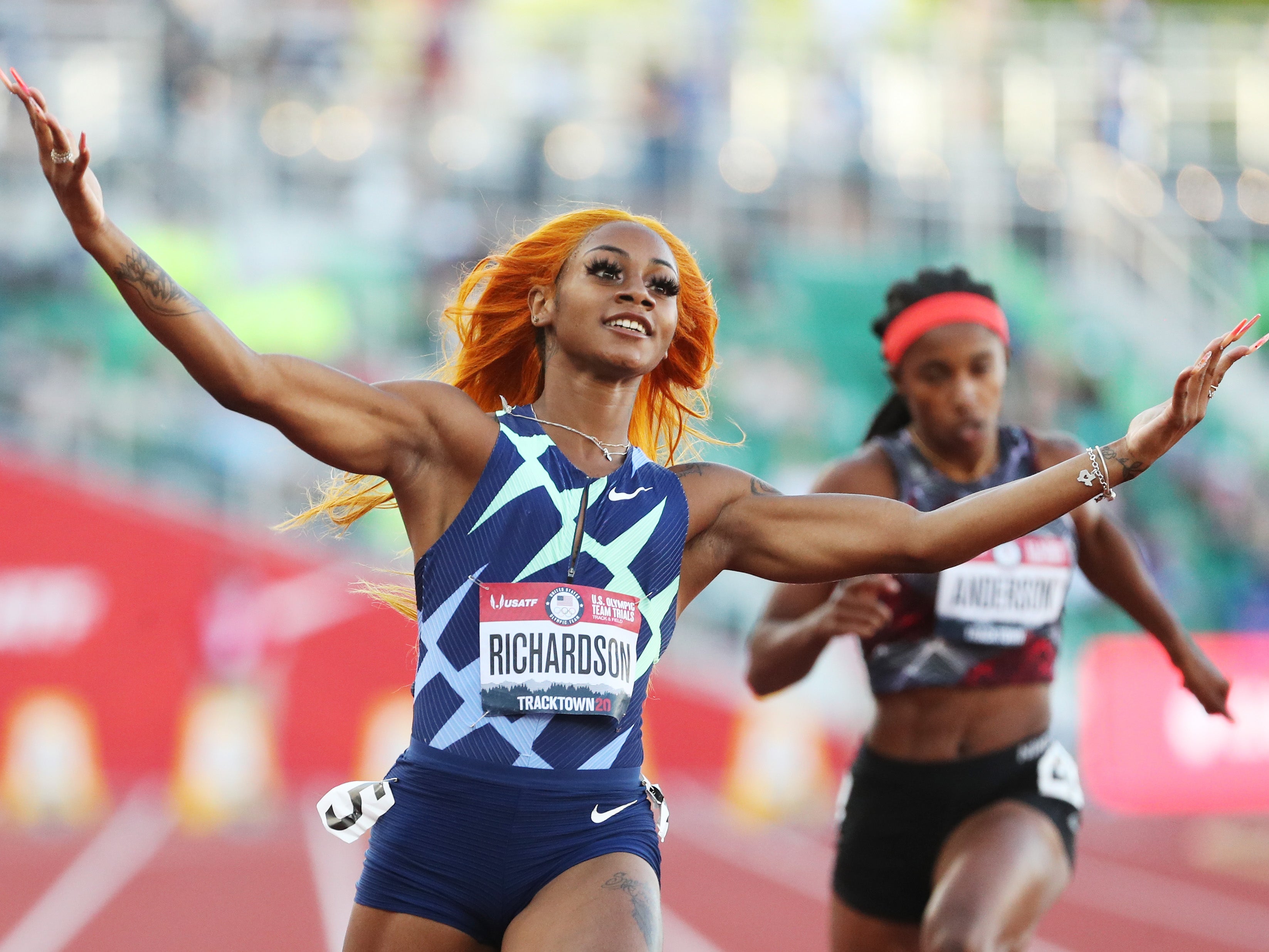 US sprinter Sha’Carri Richardson won’t be competing in the Tokyo Olympics, after being left off the roster following a positive test for marijuana.