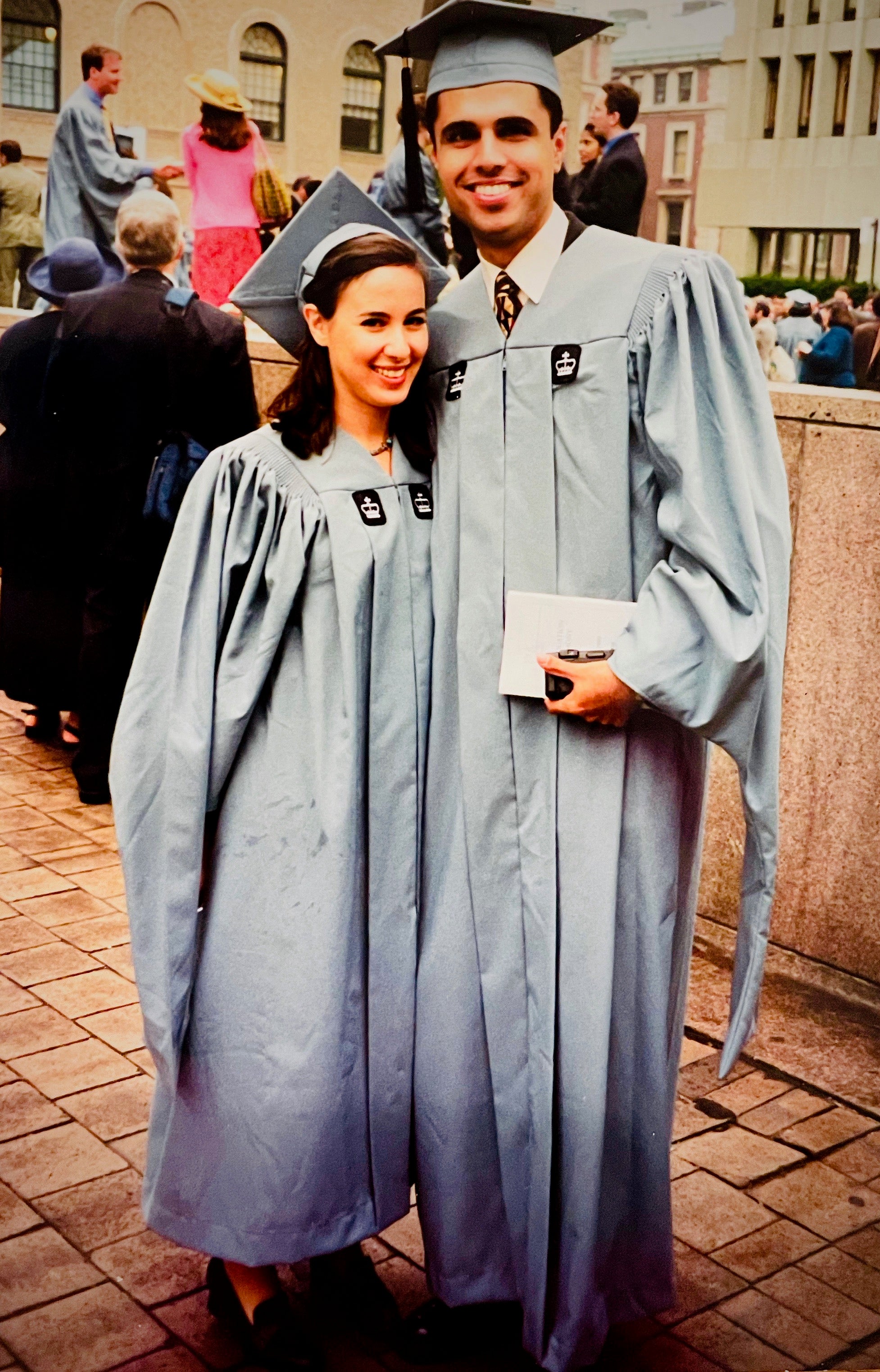 Masada and her friend Hassan at graduation together
