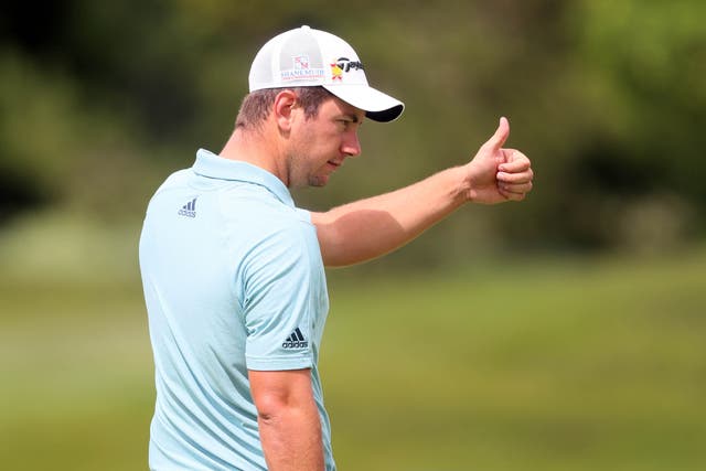 Lucas Herbert gives a thumbs-up at the Irish Open
