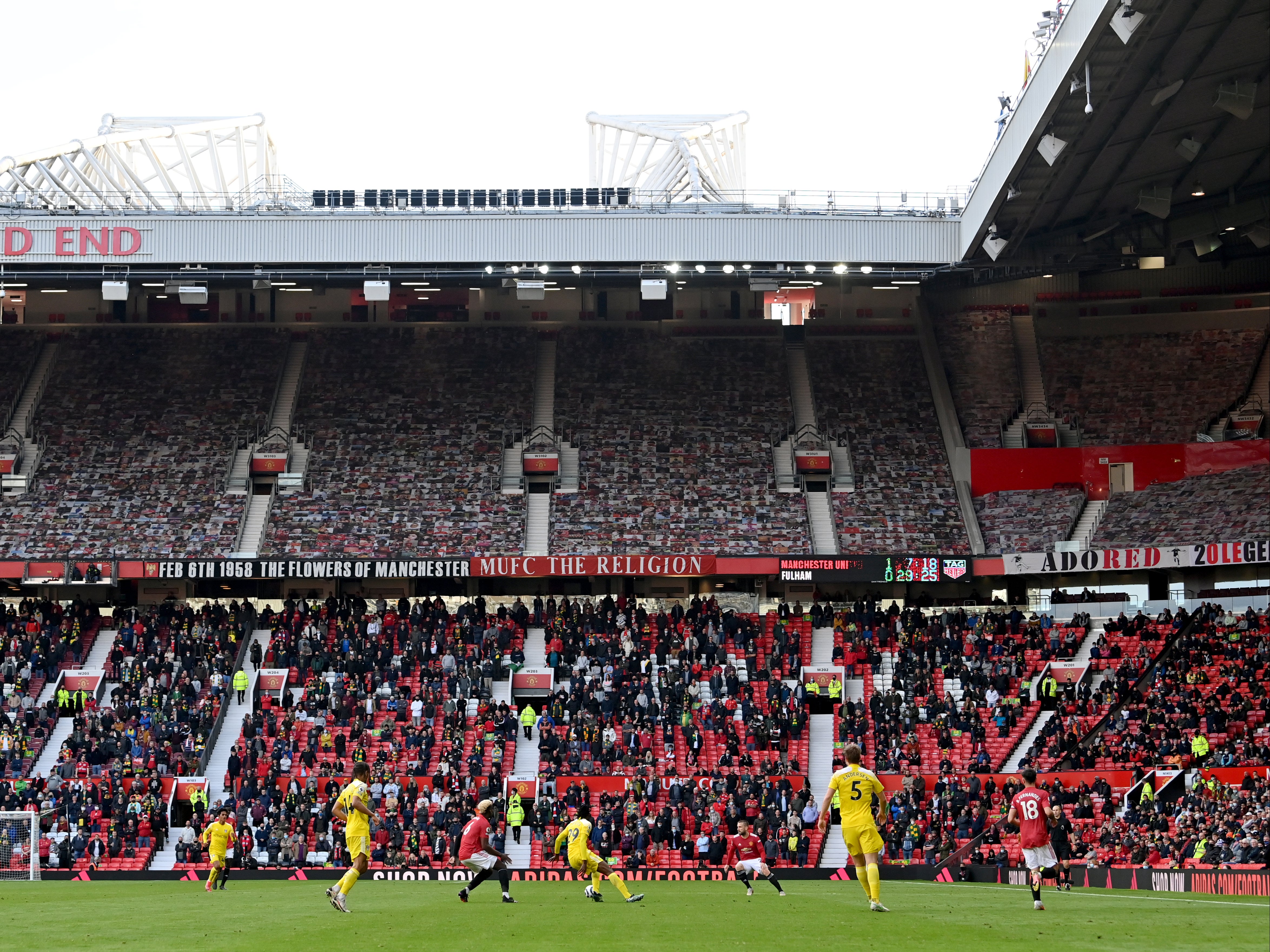 Manchester United play a Premier League match at Old Trafford in Manchester