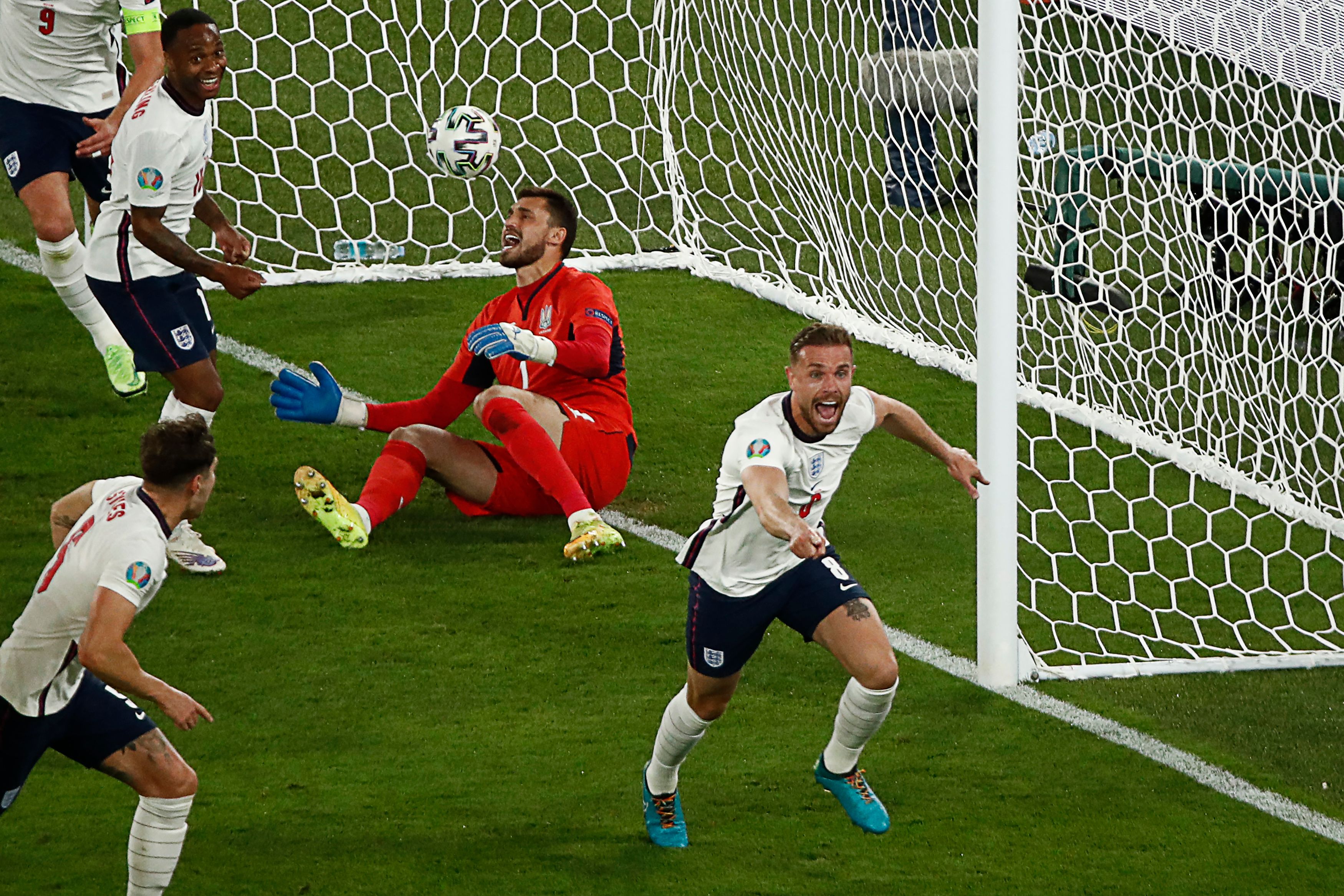 Jordan Henderson capped off the win against Ukraine with his first England goal