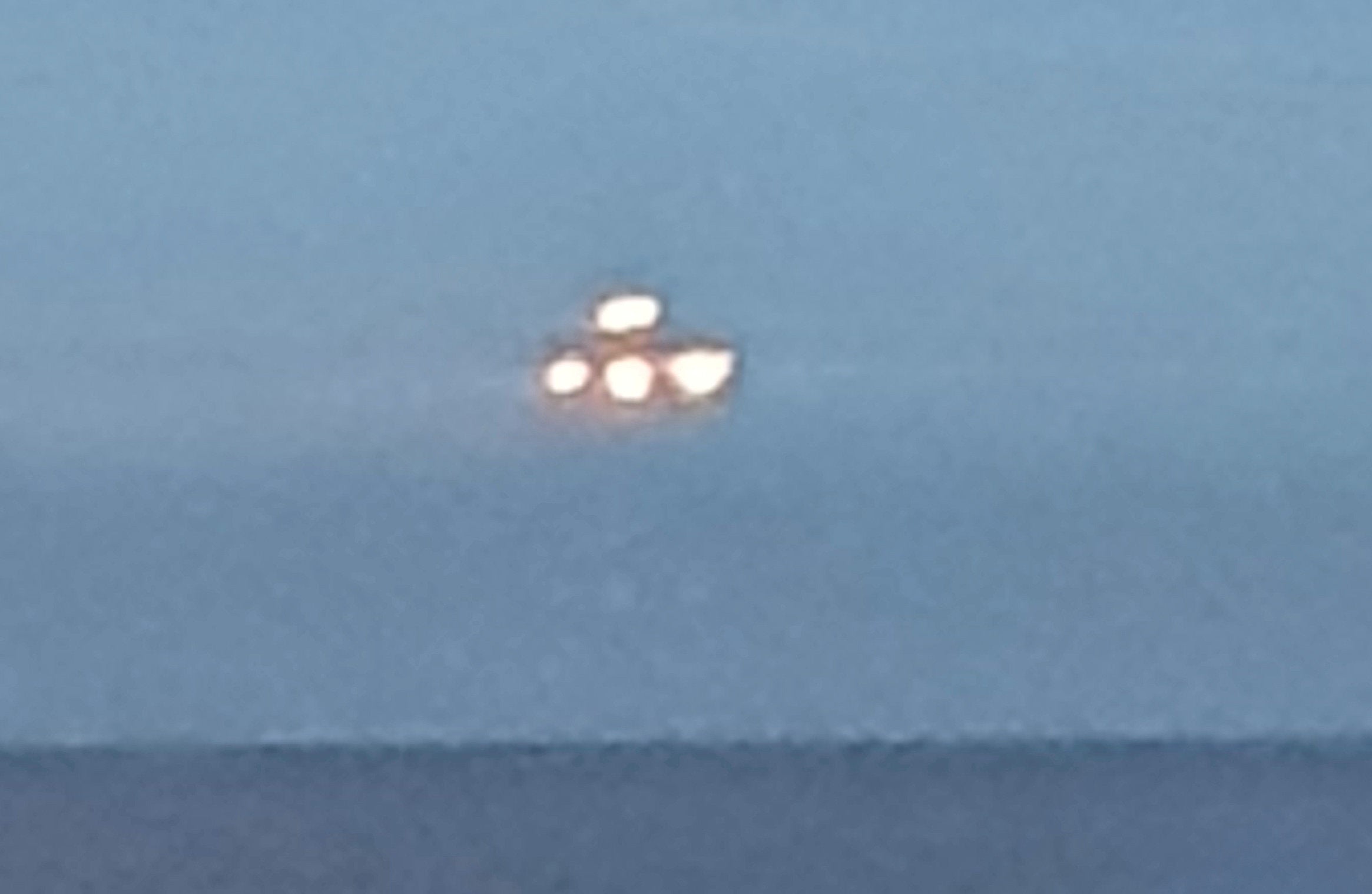 The picture of the large UFO captured by Matthew Evans in Devon