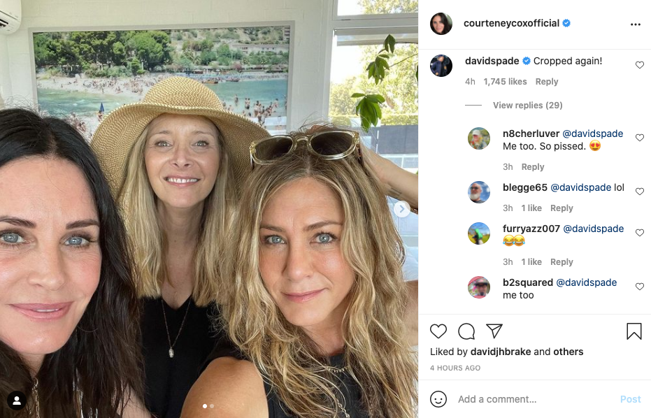 Courteney Cox, Lisa Kudrow and Jennifer Aniston celebrated 4 July together